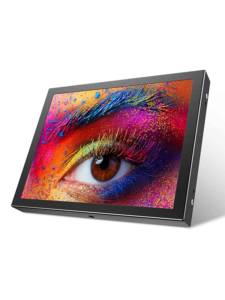 Eyoyo S811H 8-Zoll-Rückfahrmonitor für Kleinwagen, TFT-LCD-Bildschirm mit HD-Auflösung (1024 x 768), HDMI-/VGA-/AV-Anschluss, Metallgehäuse, integriertem Lautsprecher und 1/4-Zoll-Gewindebohrung zur