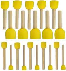 20pcs Round Sponges Brush Set Stencil Sponge Brushes DIY Painting Pottery Children Drawing Craft Clay Ceramic cleaning Brushes