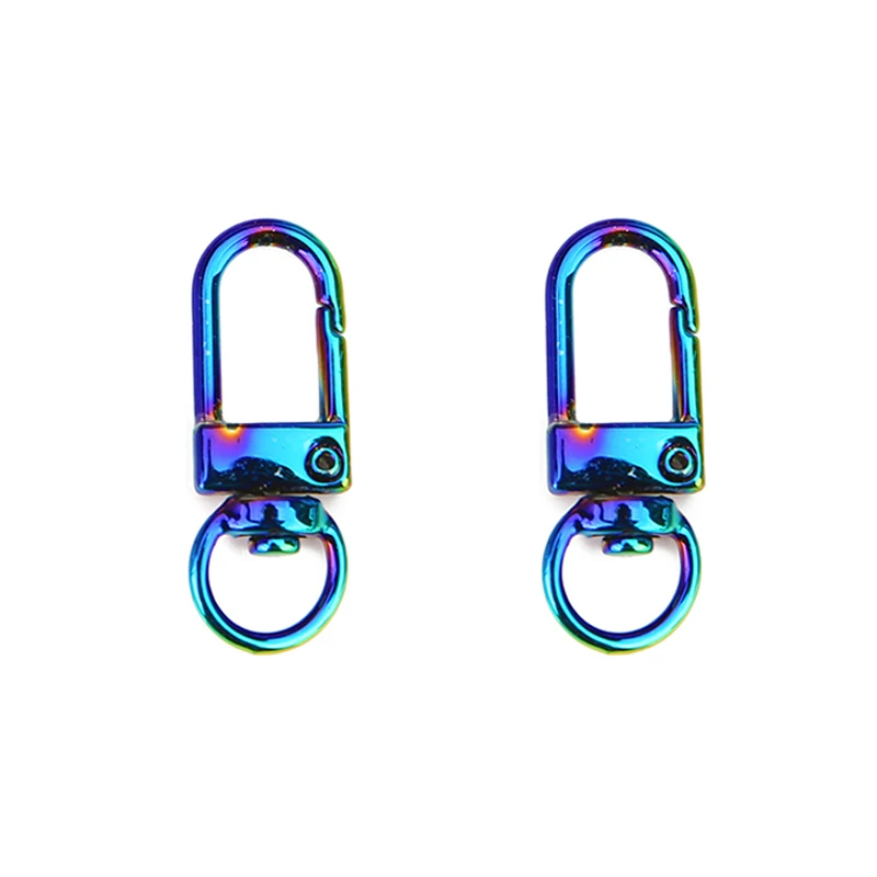 10pcs Metal Alloy Rotating Keyrings Key Chains 3.2cm Lobster Clasps Buckle Hooks Key Ring Keychain Accessories Jewelry Making image 6