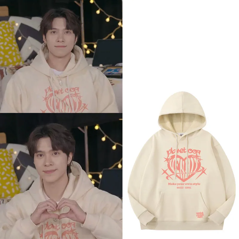 

Толстовка WayV Yellow Crown Henry с флисовой подкладкой и принтом, унисекс, хлопковая, для весны, осени и зимы, молодежная, повседневная, модная