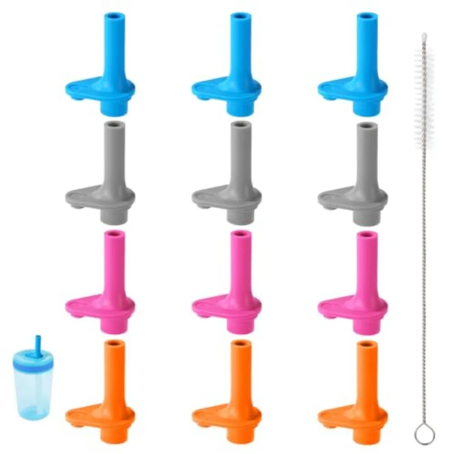 

Сменный укусовой клапан для силиконового мундштука Zak без BPA с чистящей щеткой, многоразовые герметичные соломенные чашки, аксессуары для крышки