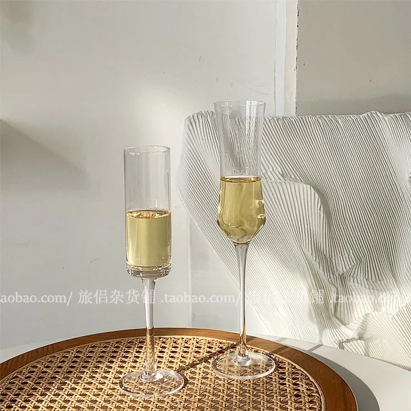 French Instagram Blogger Style Champagne Glass Bubbly Glass Wine Glass Cocktail Glass Romantic Ceremony Feeling