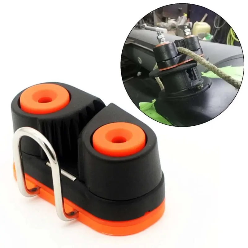 

Durable Ball Bearings Nylon Rope Clamp Kayak Marine Hardware Fast Entry Cam Cleat with Leading Rings Boat Cleats