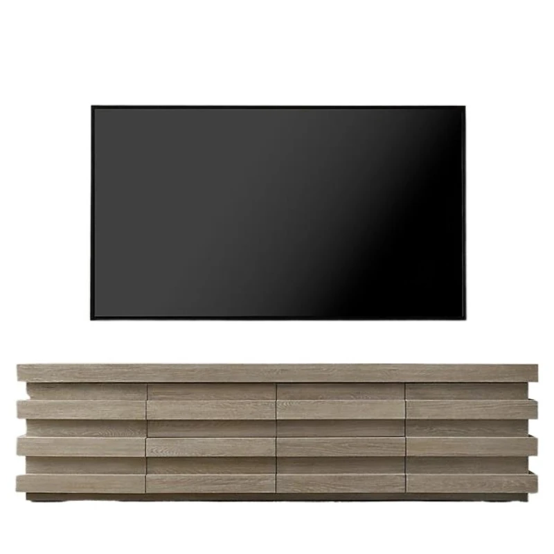 

Solid wood Italian modern light luxury simple TV table Nordic rural retro solid wood TV cabinet