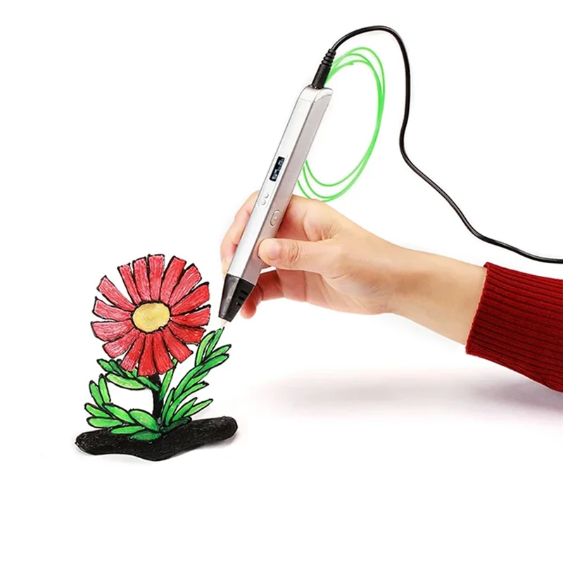 

RP800A 3D-ручка с OLED-дисплеем и нитью PLA для 3D-рисовки и создания рождественских подарков, вилка стандарта США