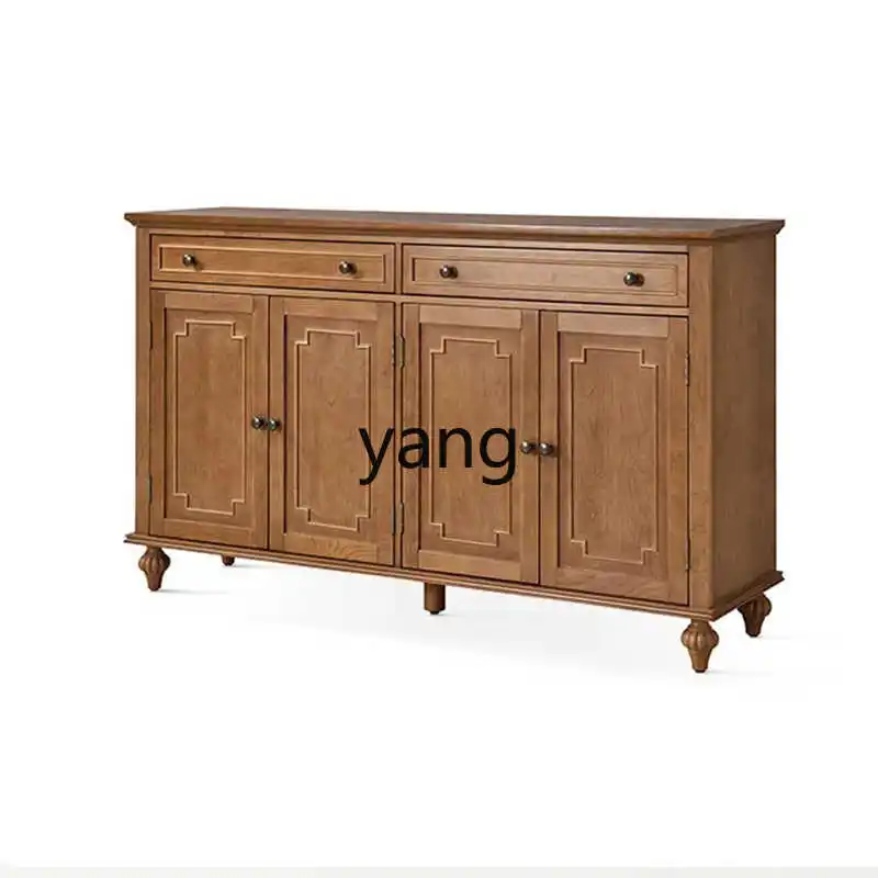 

LH retro old solid wood dining side cabinet storage storage living room wall low cabinet TV cabinet