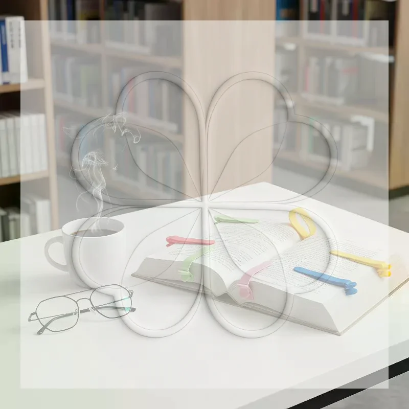 Automatic Page Following Bookmark 3Pcs Pack Flexible Non-Deformable Book Marker Clip for Travel Outdoor Reading