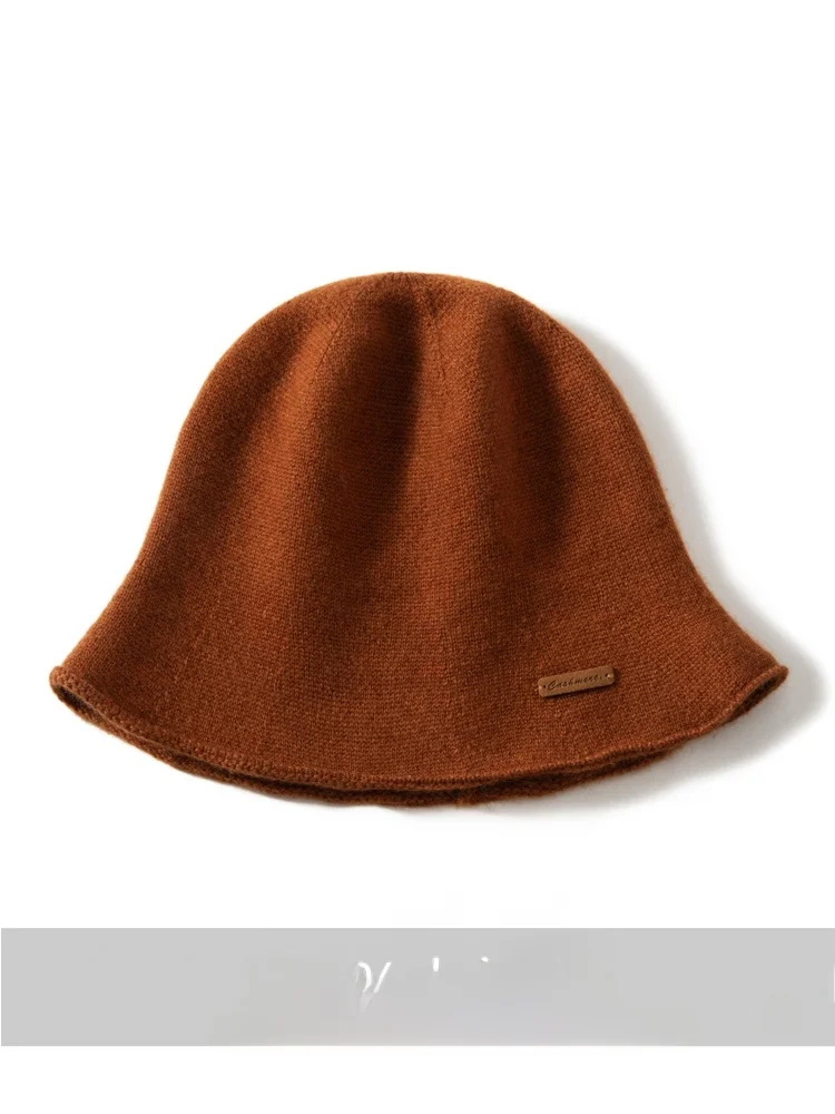 gorro-de-pescador-de-punto-estilo-otono-invierno-100-cachemira-pura-sin-costuras-forma-de-campana-calido-accesorio-de-moda-para-mujer
