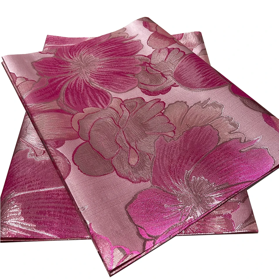 Premium Damask African Sego Gele Fabric 2.5 Yards, Nigerian Head Tie & Wrapper Sewing Craft Textile TXH-23-4