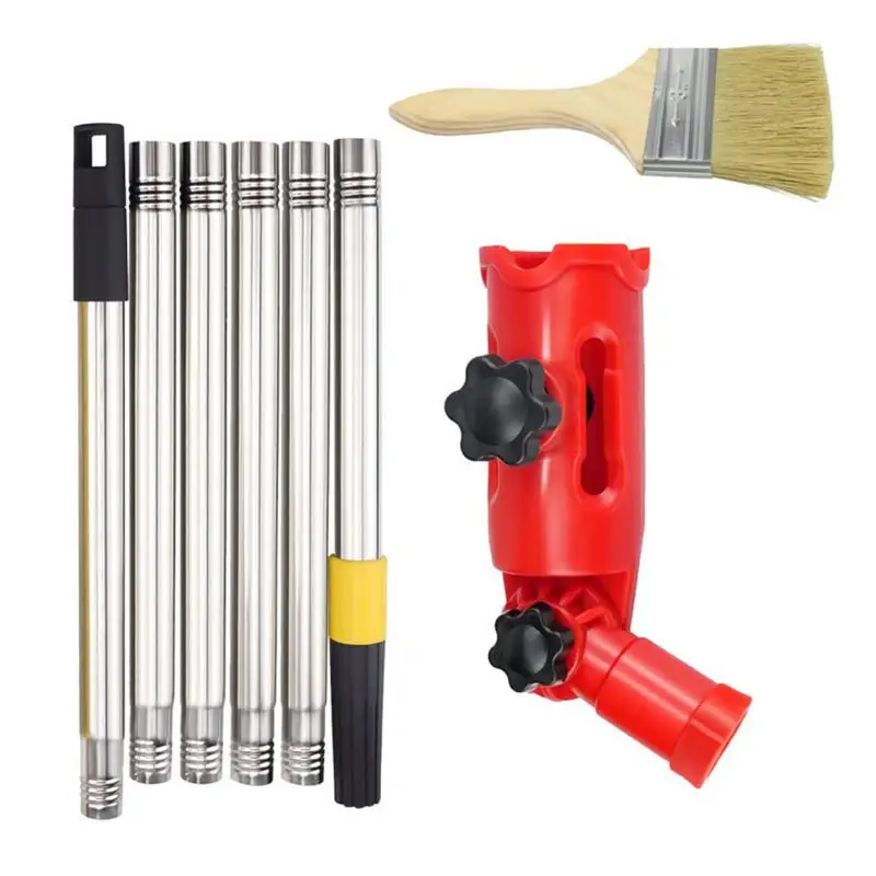 

Multi-Angle Paint Brush Extender 180-degree Rotation Wall Corner Painting Tool Paint Roller Holder For Extension Pole Wall