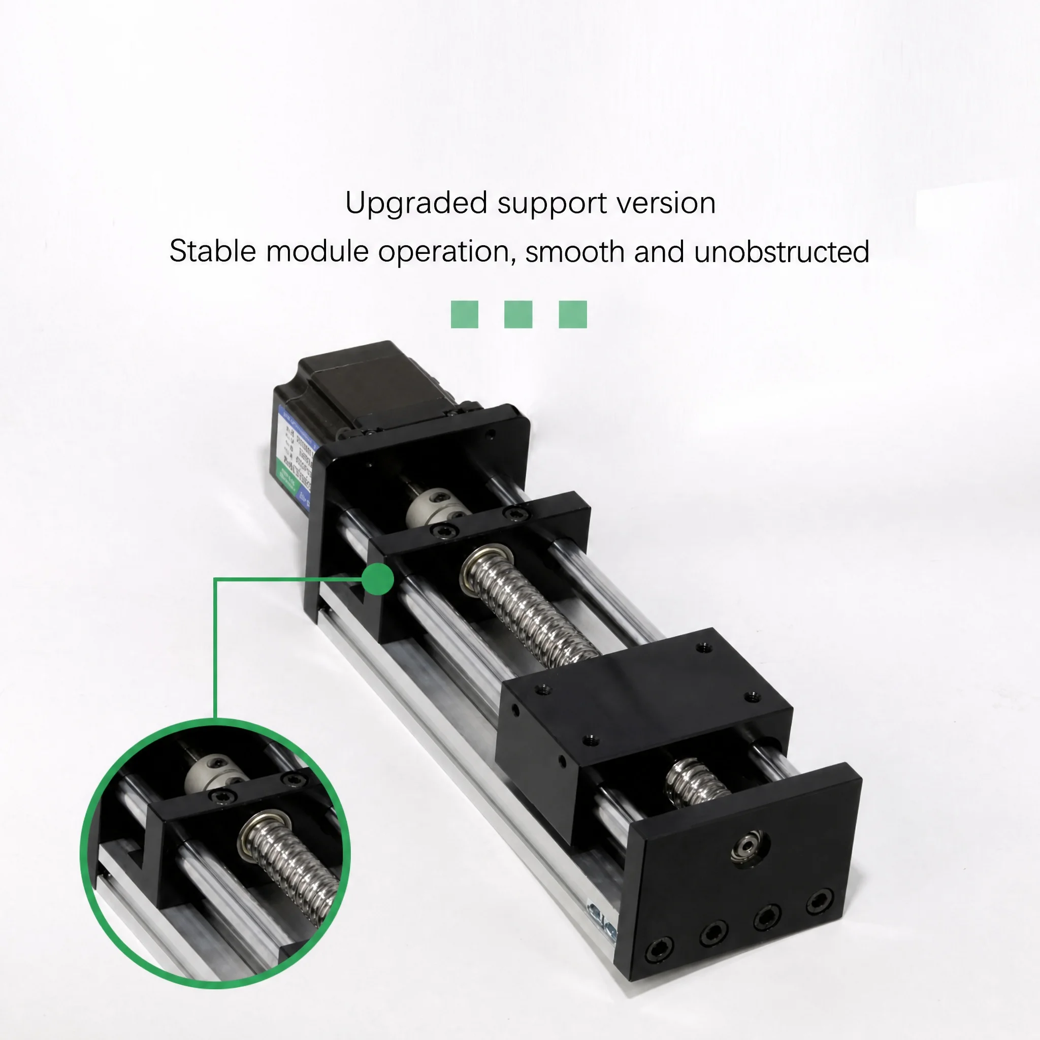 Linear Motion Slide Module Ball Screw 57 Stepper Motor Dual Rod Aluminum Custom Stroke CNC Stage