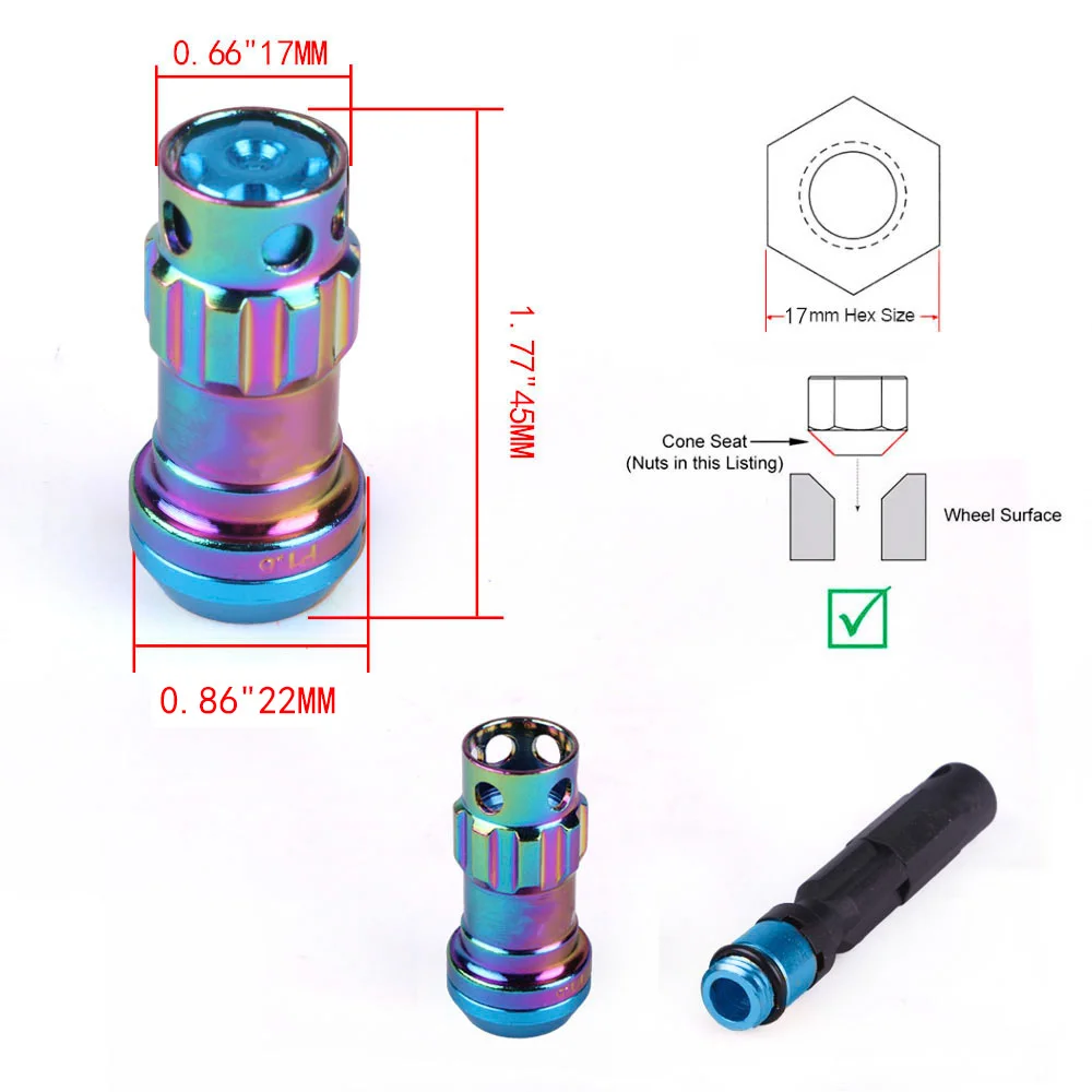 

R40 Auto Part Widely Used Silver Chrome Plated Alloy Steel Lock Wheel Lug Nut
