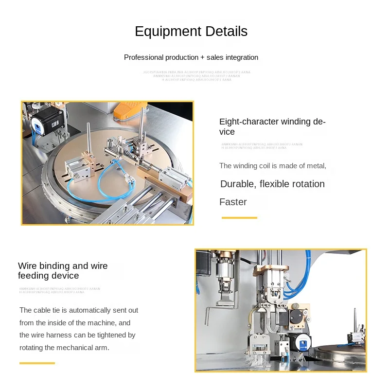 Enrouleur de ligne électrique entièrement automatique, équipement de fabrication de câbles en forme de 8, vente en gros, avec Machine à attacher