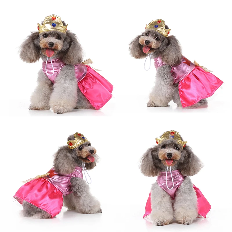 Pet Dog Dress Halloween Super Claw Skirt Cat Princess Dress Up Outfit Chihuahua Yorkie Party Funny Cosplay Clothes Pet Costume