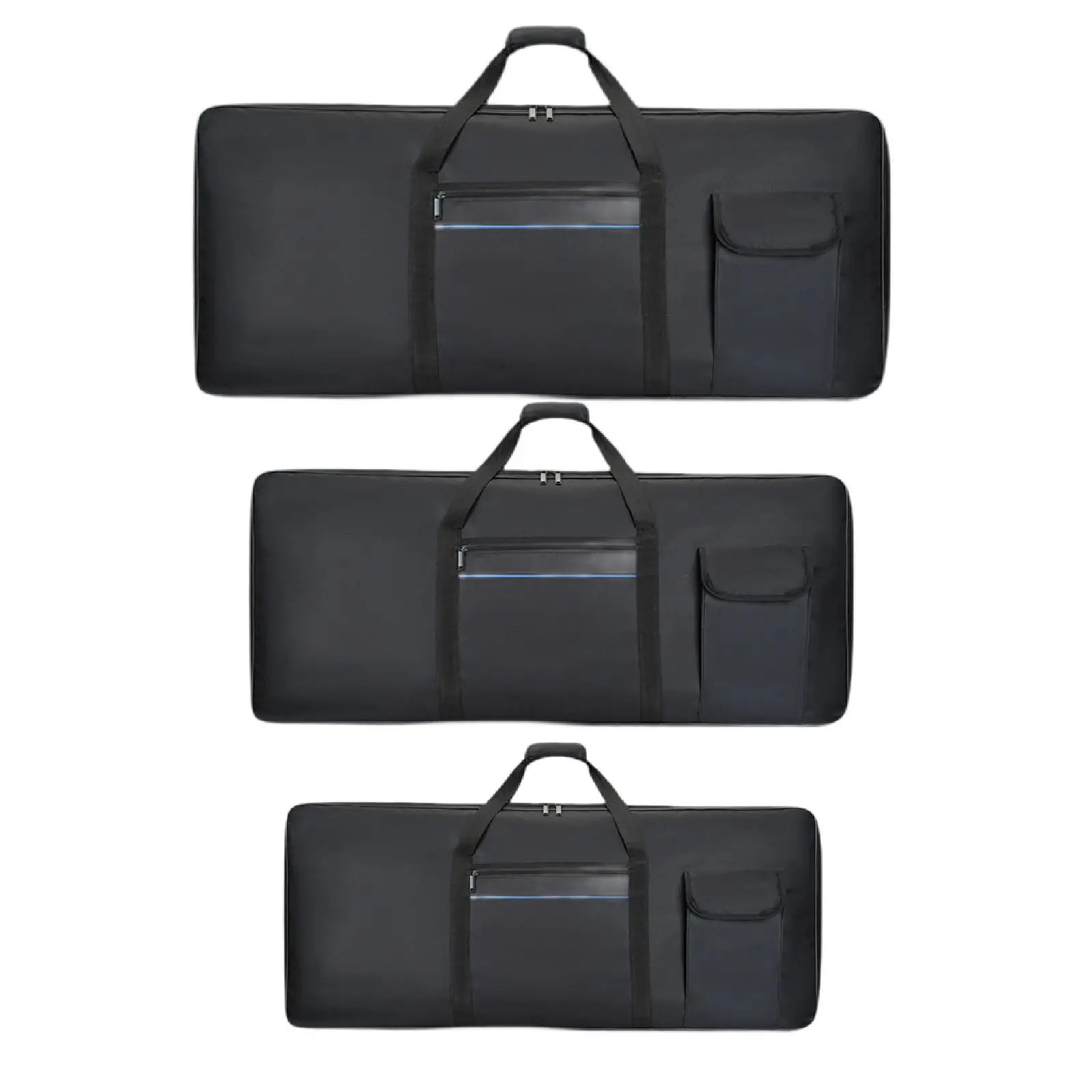 61 Key Keyboard Bag Carrying Case with Pocket Padded Portable Keyboard Gig Bag for Outdoor Concert Performance Music Studio Tour