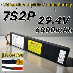 29.4V 6.0Ah 7S2P 18650 Li-ion Rechargeable Battery Pack For 29.4V Electric Scooter+Charger