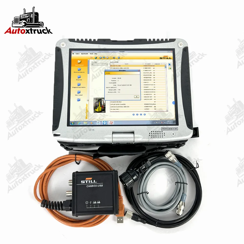 

For Still Incado Box Diagnostic Kit Still Forklift canbox STILL Scanner Tools CF19 Laptop