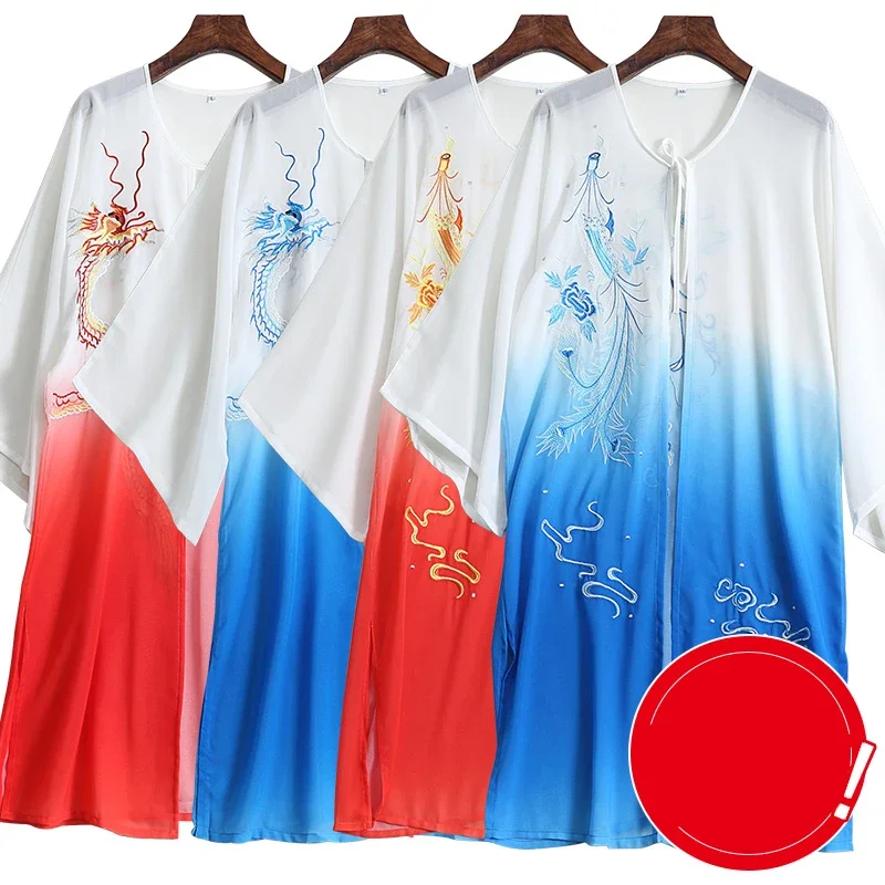 Summer Breathable Kung Fu Tai Chi Clothing Martial Arts Clothes Taijiquan Wushu Uniform Wing Chun Multicolor 2022 New Style