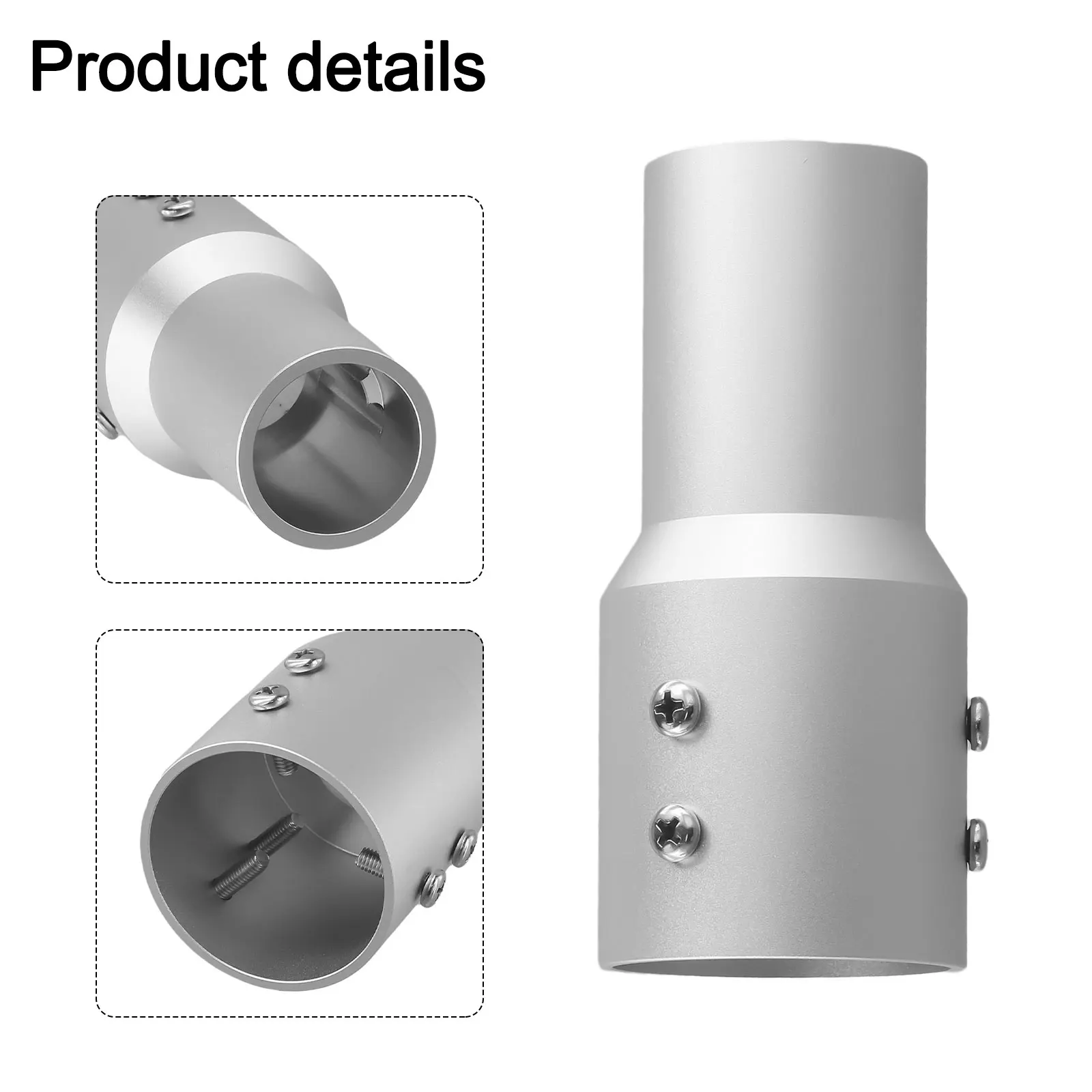 Aluminum Pipe Adapter Mast Reducer For For Starlink For Gen2 Round Tube Pole Mount 0.8-2 Inch Diameter Outdoor Installation Kit