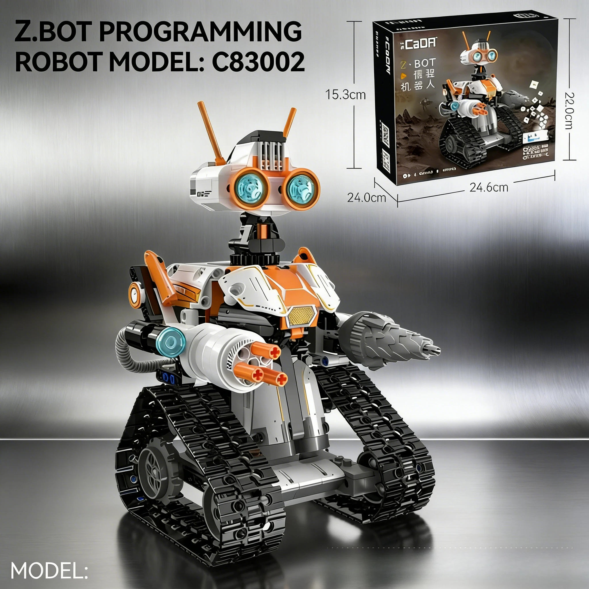 

Wall-E block robot programming remote-controlled electric building blocks assembly toy for boy's birthday gift