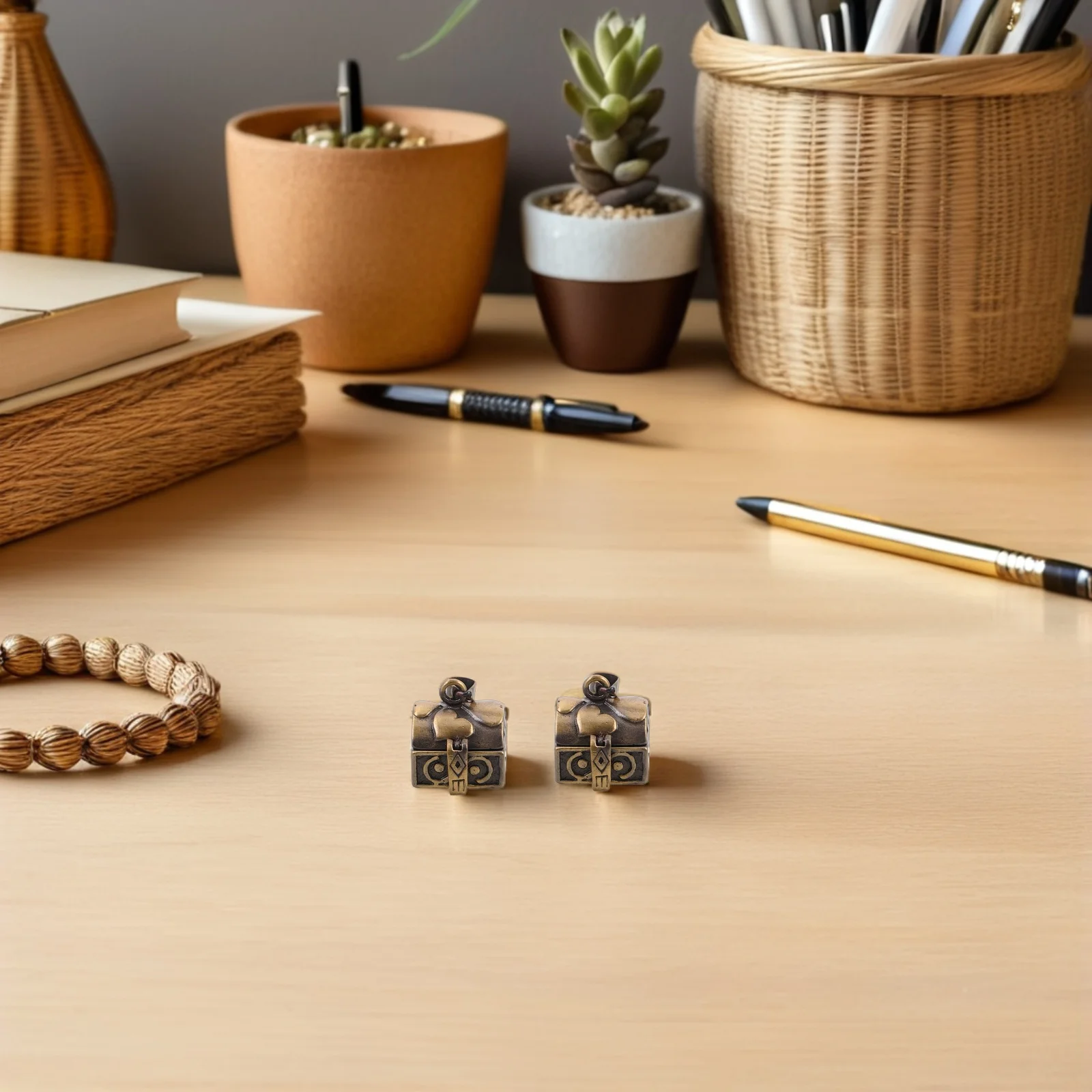 

3Pcs Copper Lockable Treasure Box Pendant Openable Jewelry Charm for DIY Necklace Bracelet Craft Accessories