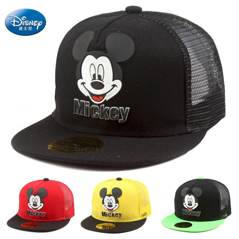 Disney Waflera Mickey Mouse Baby Hat For Children Boy Girl Baseball Cap Fashion Kids Snapback Hip Hop Hat Children\'s Hats Caps