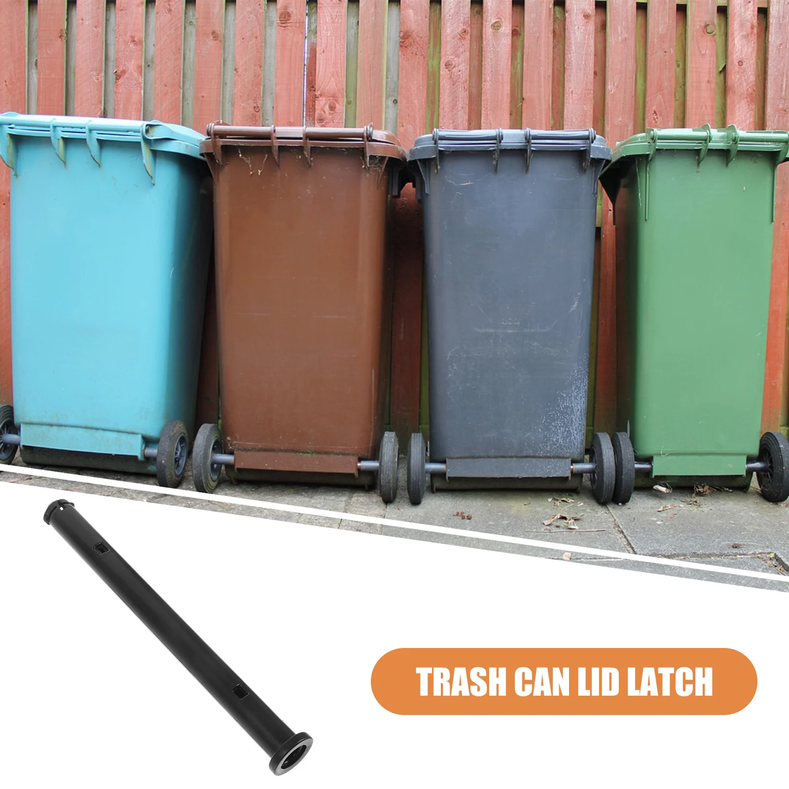 

4Pcs Plastic Trash Can Lid Latches Outdoor Stable Bin Lid Buckle Replacement Dustbin Cover Accessories Dustbin Cover Latch