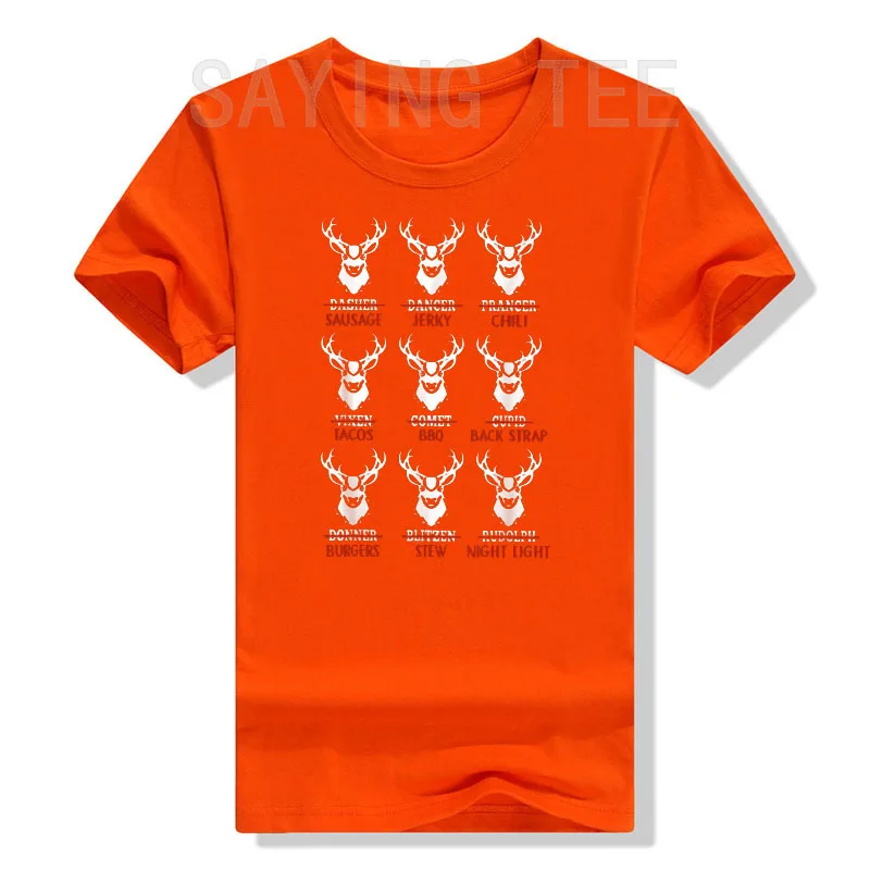 Funny Christmas Deer Bow Hunting Santa Classic T-Shirt Funny Elk Printed Xmas Costume Gifts Type of Deers Graphic Tee Y2k Tops