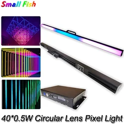 LED Tubes 40xSMD5050 Pixel Bar Light 3D Round Lens Wall Washing  Strip Lights DMX For Bar Disco DJ Background Decoration Connect