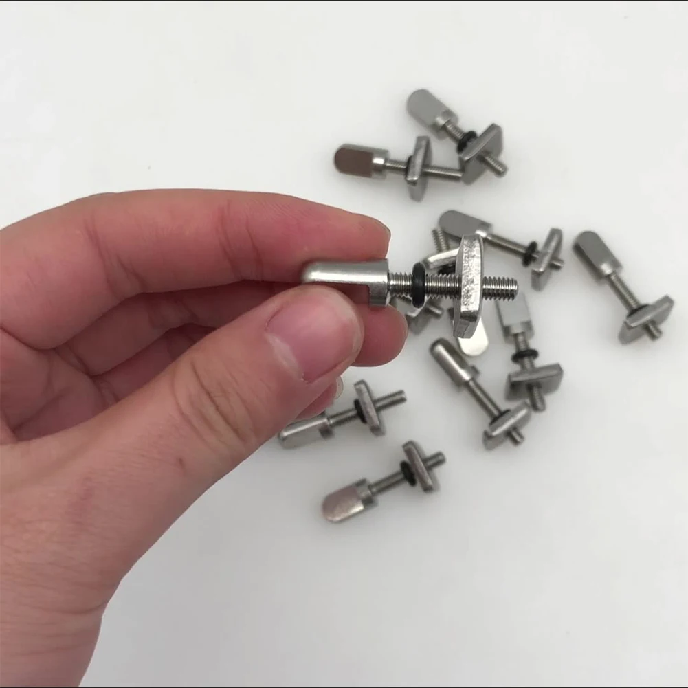

2 Pcs Surfboard Tail Fin Screw Nut Bolt Set with Washer Made of 316 Stainless Steel for Seawater Resistant Usage
