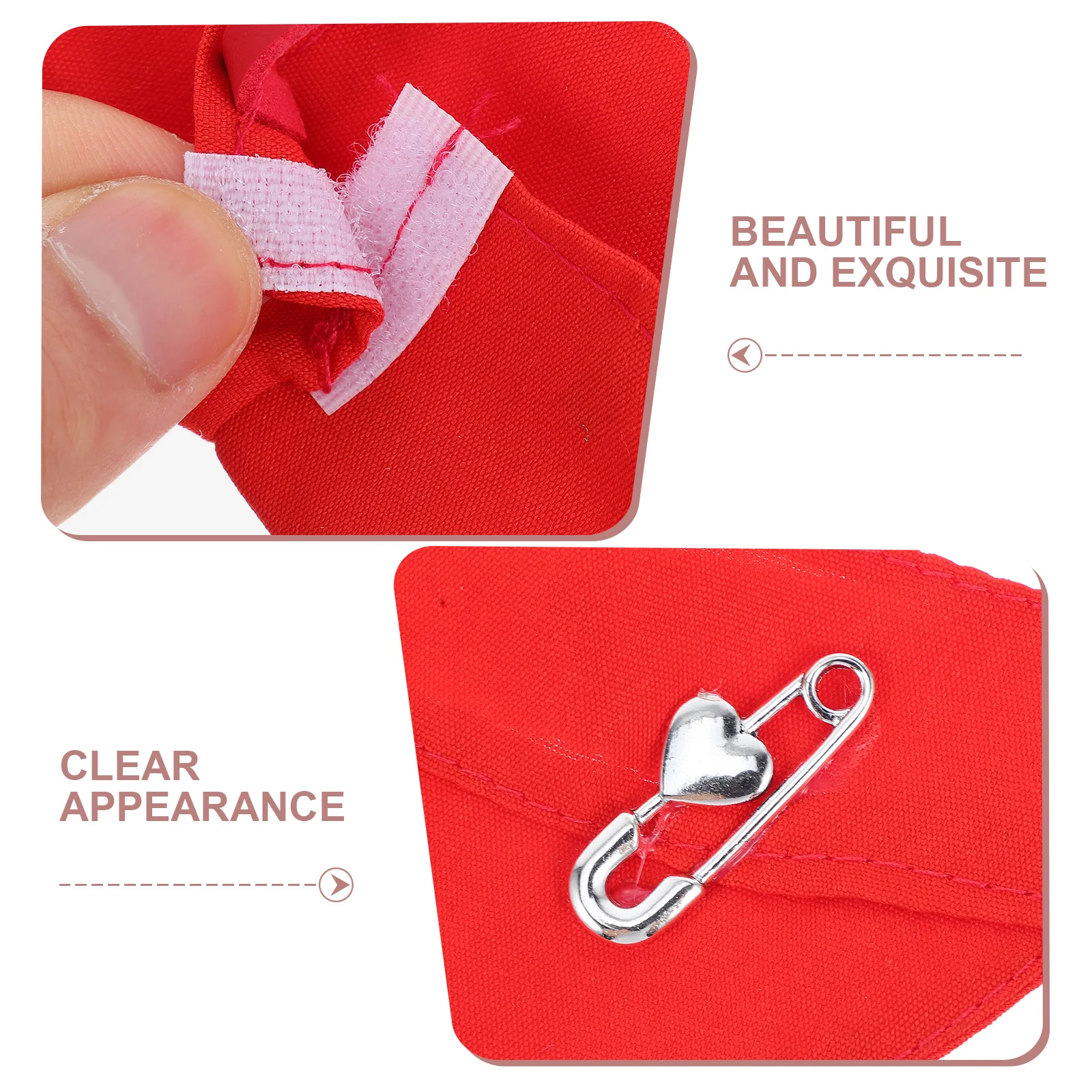 1 set adorabile vestito rosso 17 cm figura action outfit decorazione fai da te include pantaloni per cappelli bambini vestire gioco grucce per vestiti