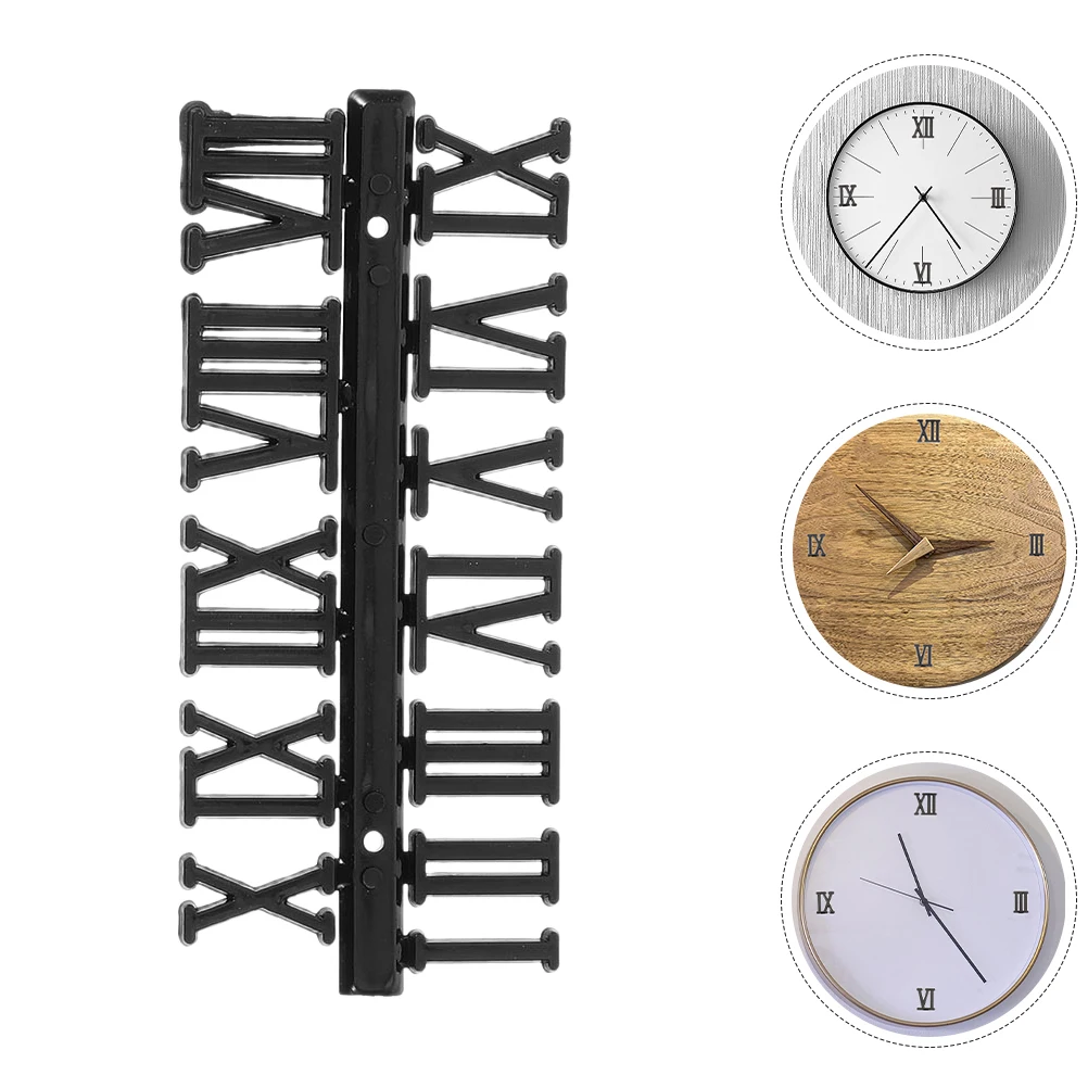 

6 set Roman Clock Numerals Easy to Use Decorative Wall Clock Accessories Safe Practical Time Using Home Improvement