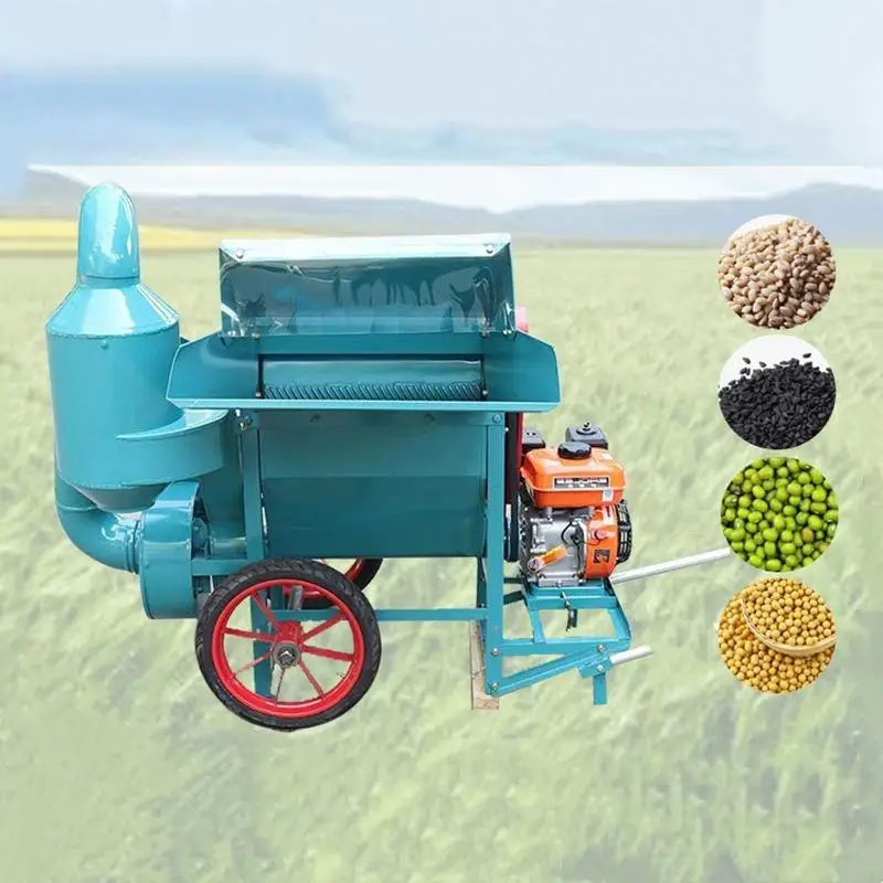 New Agricultural Electric Thresher Multifunctional for Rapeseed Soybeans Sorghum Wheat Soybean Rapeseed Harvest