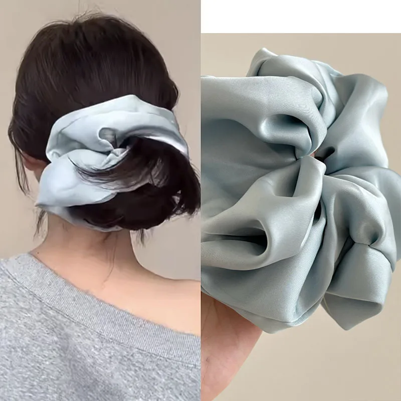 

Silk Satin Hairbands for Women Girls Lovely Sweet Hair Ornament Headband Hair Ties Scrunchies Korean Fashion Hair Accessories