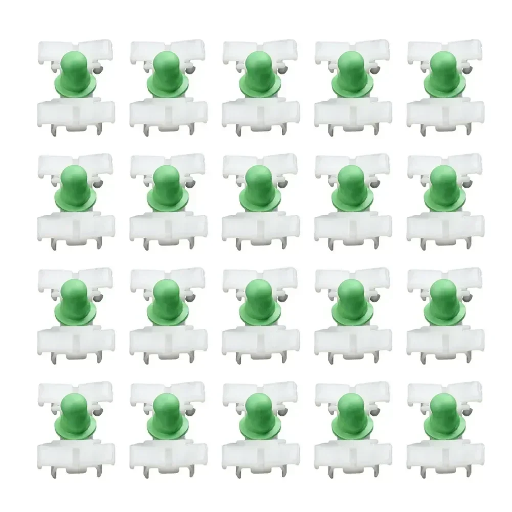 

Decorative Strip Door Clips Push Pin Plastic 31*20mm White+Green Fender For BMW Moulding Push pin Rivet Car Exterior