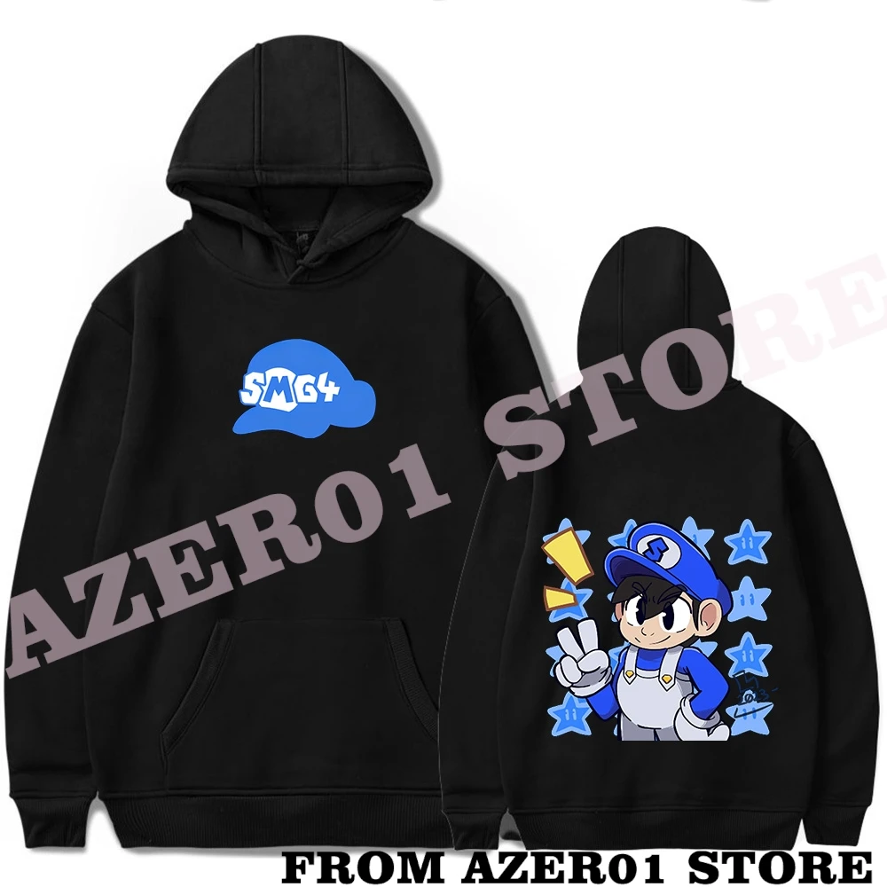 Smg4 merch Hoodies Winter Männer/Frauen Kapuze süße Streetwear Langarm Logo Sweatshirt