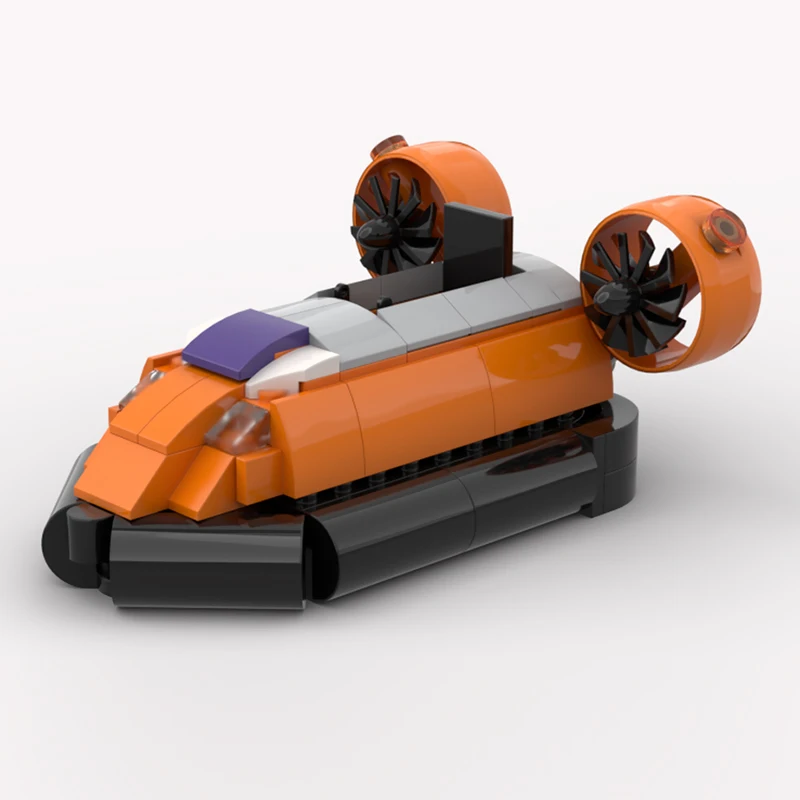 Popular Animated Series Model MOC Building Bricks Water Rescue Hovercraft Modular Technology Children Holiday Gifts Assemble Toy