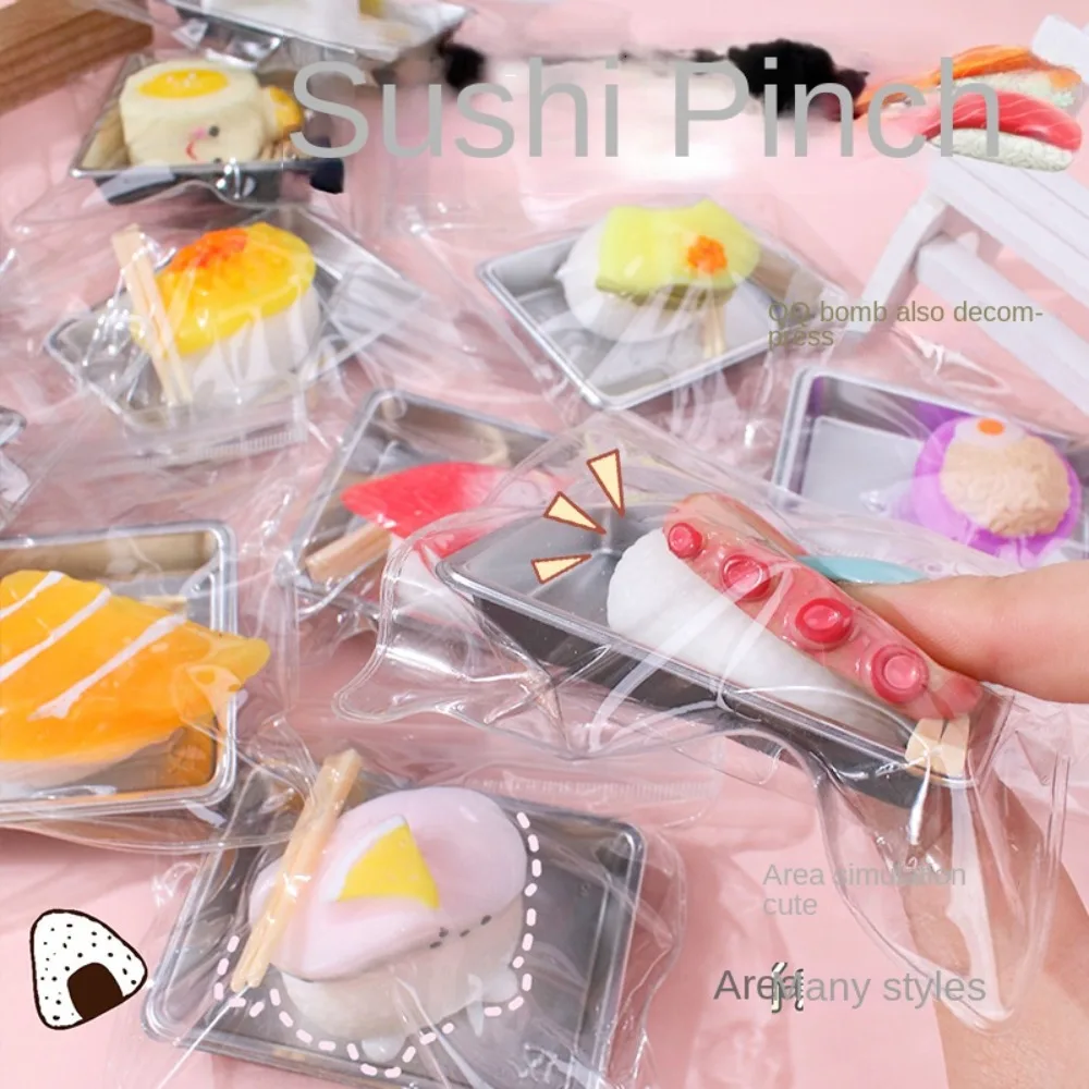 Anti-stress Simulation Food Squeeze Toy Soft Tpr Slow Rebound Toy Slow Rising Pudding Shape Stress Relief Toy Children
