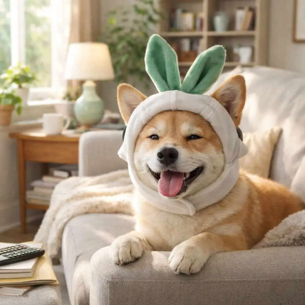 

Pet Supplies Cartoon Pet Garlic Hat Comfortable Funny Cat Head Cover Soft Dog Headdress Cosplay Event