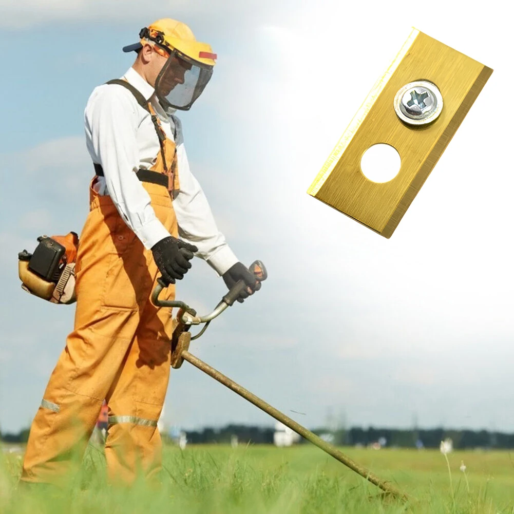 

36/30 шт. лезвия для газонокосилки с двойным отверстием, толстое режущее лезвие, износостойкая, сменный набор лезвий для газонокосилки из нержавеющей стали для Luba/Yuka