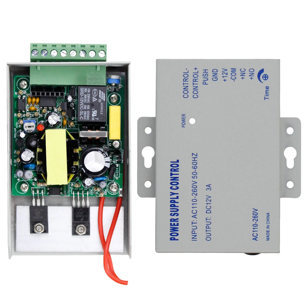 SYSD fuente de alimentación de Control de acceso, transformador, proveedor de puerta, adaptador, máquina de sistema de cubierta, cc 12V, 3A, CA 110 ~ 240V, alta calidad