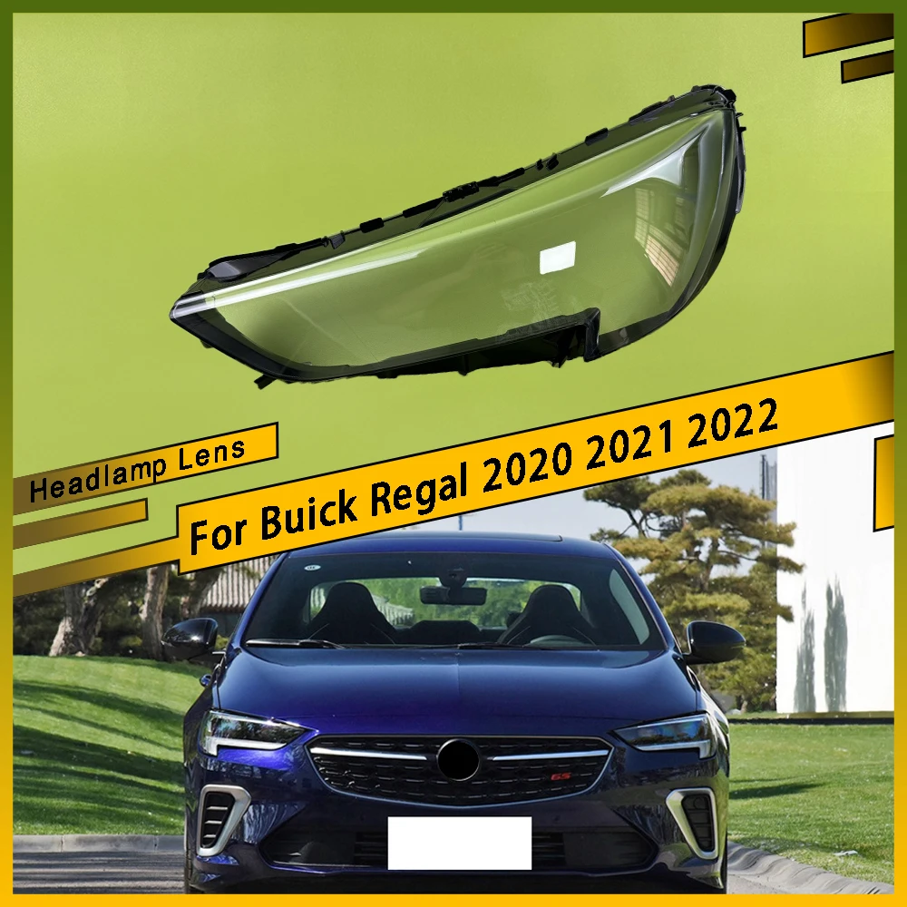 For Buick Regal 2020 2021 2022 Car Front Headlight Lens Cover Auto Shell Transparent Headlamp Cover Replace Original Lampshade