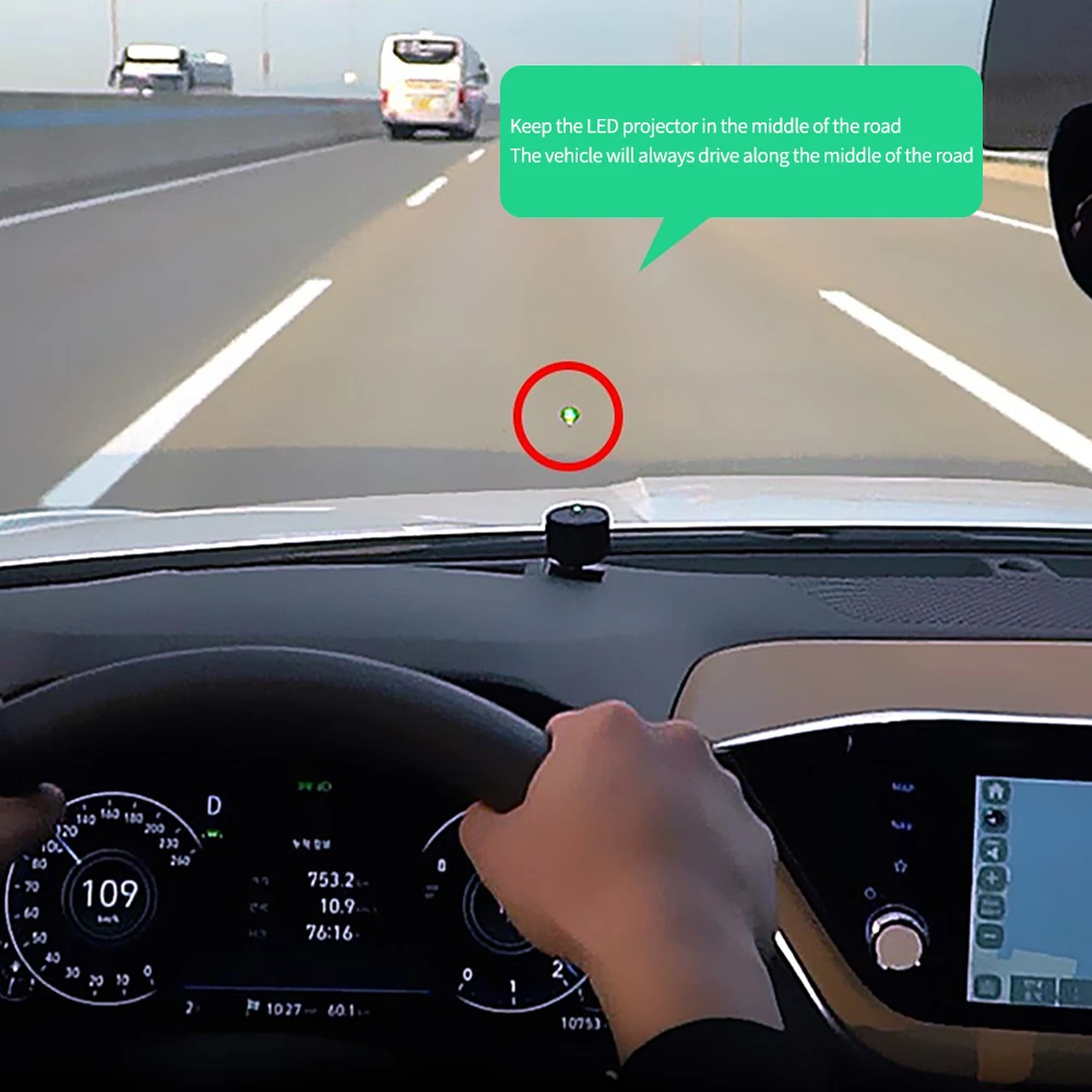 01 Car Lane Departure Warning Assist System LED Projection Light Anti-collision Car Safety Driving Universal for Cars SUV Truck