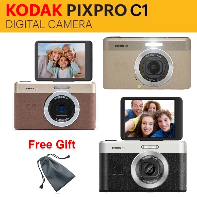 Kodak PIXPRO C1 Vintage Digital Camera 13MP 26mm F2.0 2.8