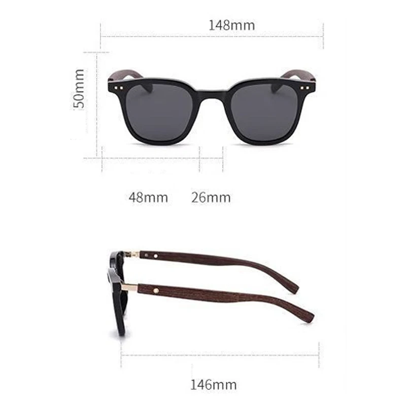 Okulary w stylu Retro dla mężczyzn modne okulary okulary przeciwsłoneczne w stylu Vintage damskie odcienie luksusowy drewniany Sonnenbrille Lunette