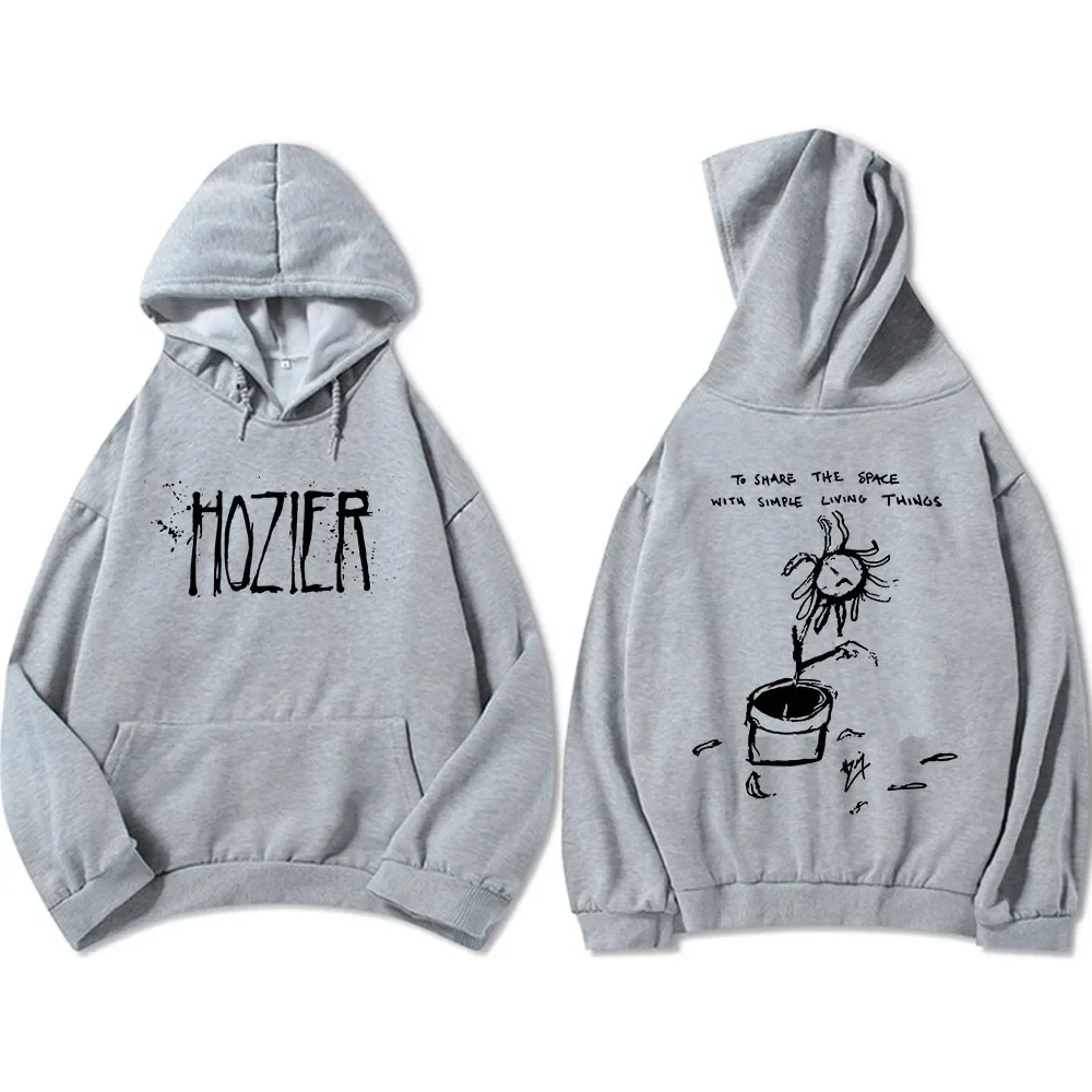 ملابس مضحكة جرافيك Hozier غير واقعية جولة Unearth هوديس عادية الرجال النساء الشتاء بلوزات Moletom مقنعين للجنسين هوديي طباعة