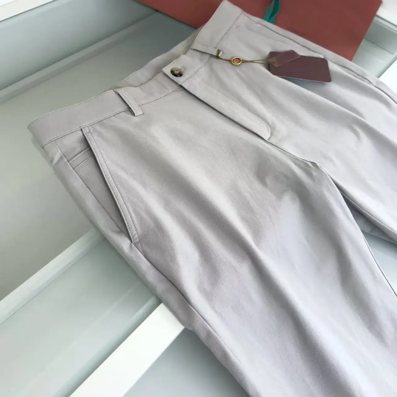 

LP Italian casual pants simple and versatile straight trousers trousers