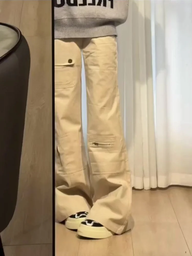 

Широкие укороченные брюки с высокой талией, женские джинсовые расклешенные брюки, осень-зима, прямой крой, длина до пола, джинсы-ножи