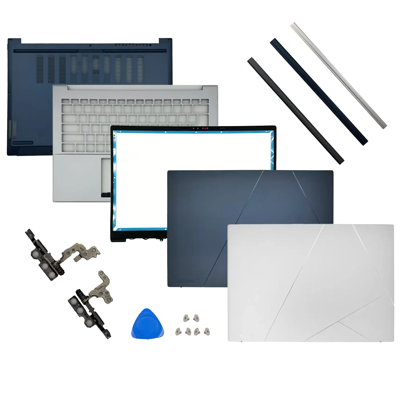Obudowa laptopa do ZenBook 14 UX3405 UX3405C UX3405M UX3405MA Model 2024 - Tylna pokrywa LCD / Palmrest / Dolna obudowa / Zawiasy - Zamiennik — zdjęcie produktu 7