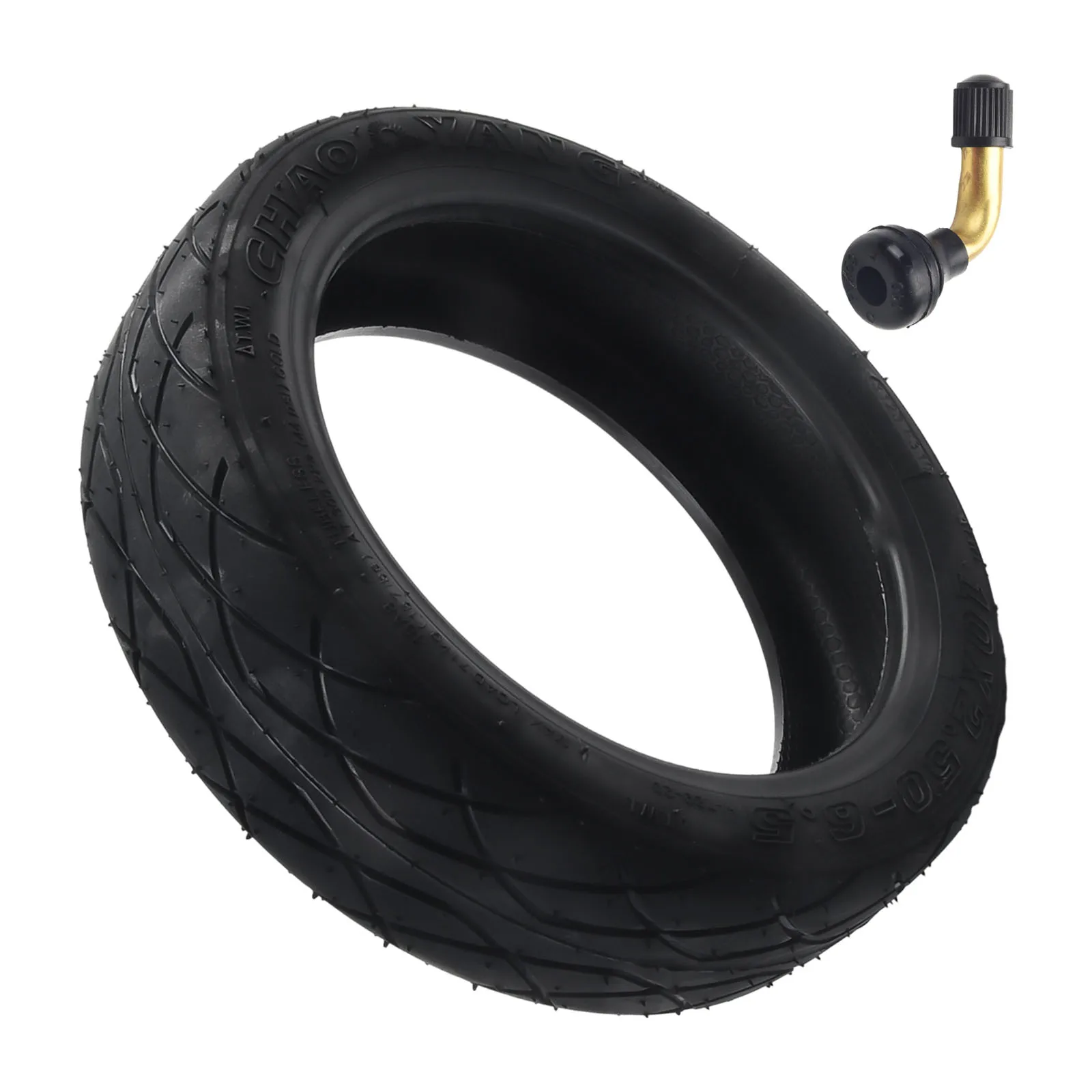 10 Inch 10x2.50-6.5 Electric Scooter Tubeless Tyre 60/70-6.5 Black Rubber Tire  For Ninebot Max G30 Electric Scooter Accessories